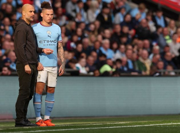 Kalvin Phillips and Pep Guardiola