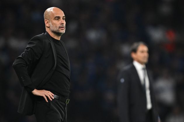 Pep Guardiola during the Champions League final, the last game before the opening of this summers transfer window