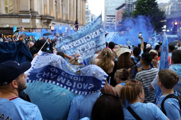 Manchester City fans worldwide celebrate Champions League glory