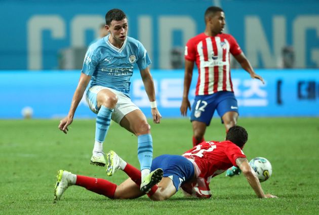 Phil Foden sparkles in midfield against Atletico Madrid