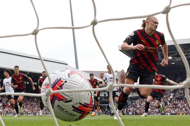 Erling Haaland celebrates goal