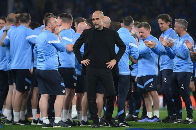 Pep and his coaching staff