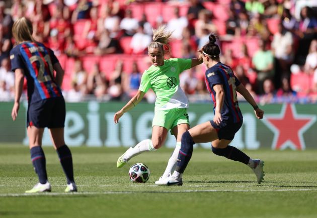 Jill Roord in the Women's Champions League final