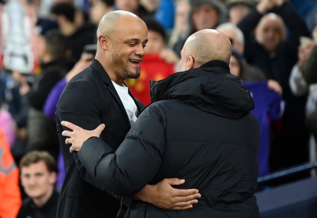 Pep and Vinnie reunited as Burnley take on the champions