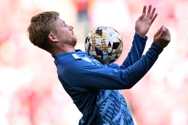 Kevin De Bruyne is back from injury for the second half of the Community Shield