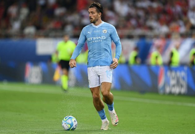 Jack Grealish during UEFA Super Cup clash