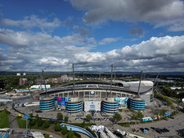 Bahia celebrations at the Etihad as Manchester City host Fulham