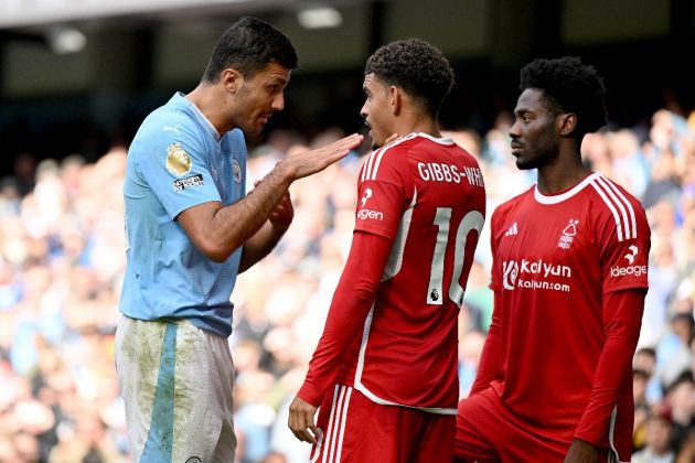 Manchester City will not appeal Rodri's three match ban