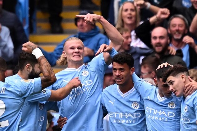 Haaland doubles Manchester City's lead