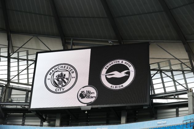 Manchester City vs Brighton and Hove Albion- Starting lineups confirmed ahead of kick off