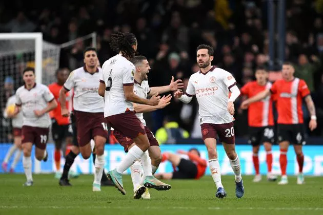 Manchester City return to winning ways with a gritty 2-1 win over Luton Town