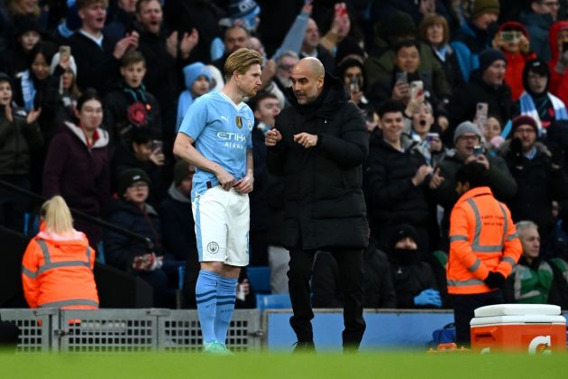 Pep Guardiola is thrilled to have De Bruyne back as City start their assualt on the second half of the season