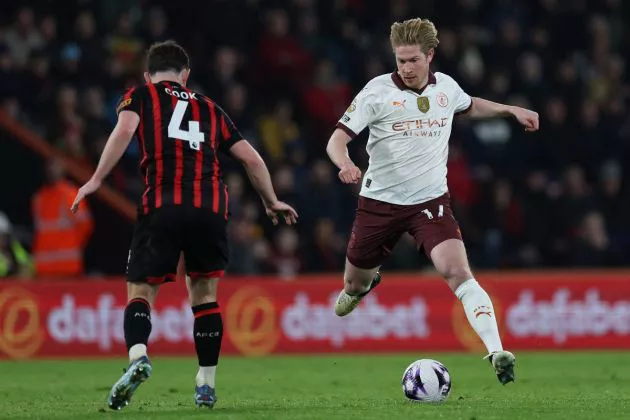 There are no concerns over Kevin De Bruyne's ability to start games