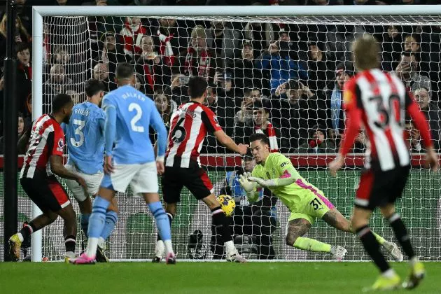 The starting lineups are in ahead of Manchester City's vital clash with Brentford