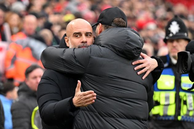 Pep Guardiola's team are there as a three-way title race takes shape