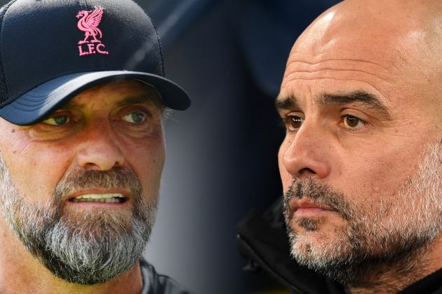 Manchester City and Liverpool have confirmed their starting lineups ahead of today's crucial match