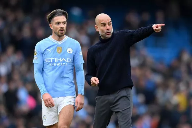 Sarcastic Pep makes his return in response to criticism of his interaction with Jack Grealish