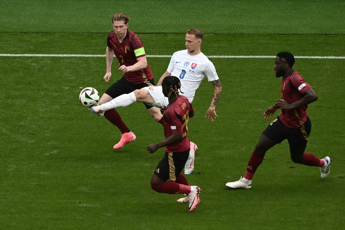 Kevin De Bruyne and Jeremy Doku taste defeat for Belgium.