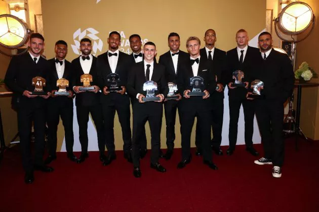 Four Manchester City stars named in the PFA Team of the Year