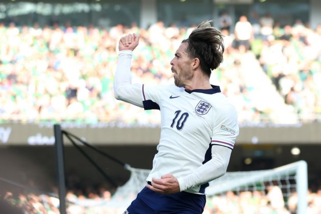 Jack Grealish fires for England in their 2-nil win over the Republic of Ireland