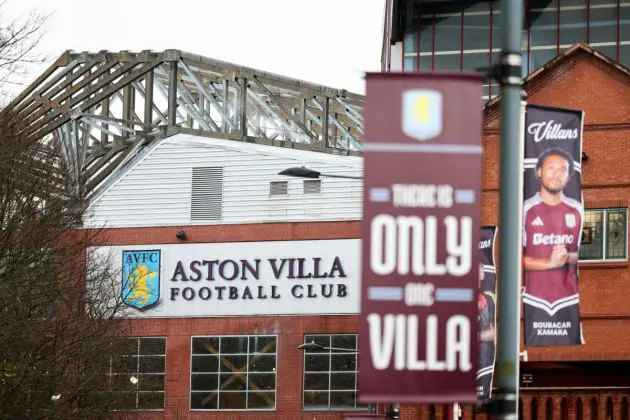 The starting lineups are in ahead of Manchester City's clash with Aston Villa