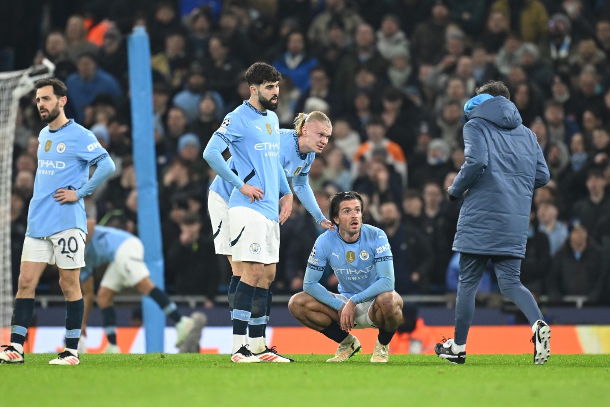 Jack Grealish appears to be in doubt for Manchester City's clash with Plymouth Argyle