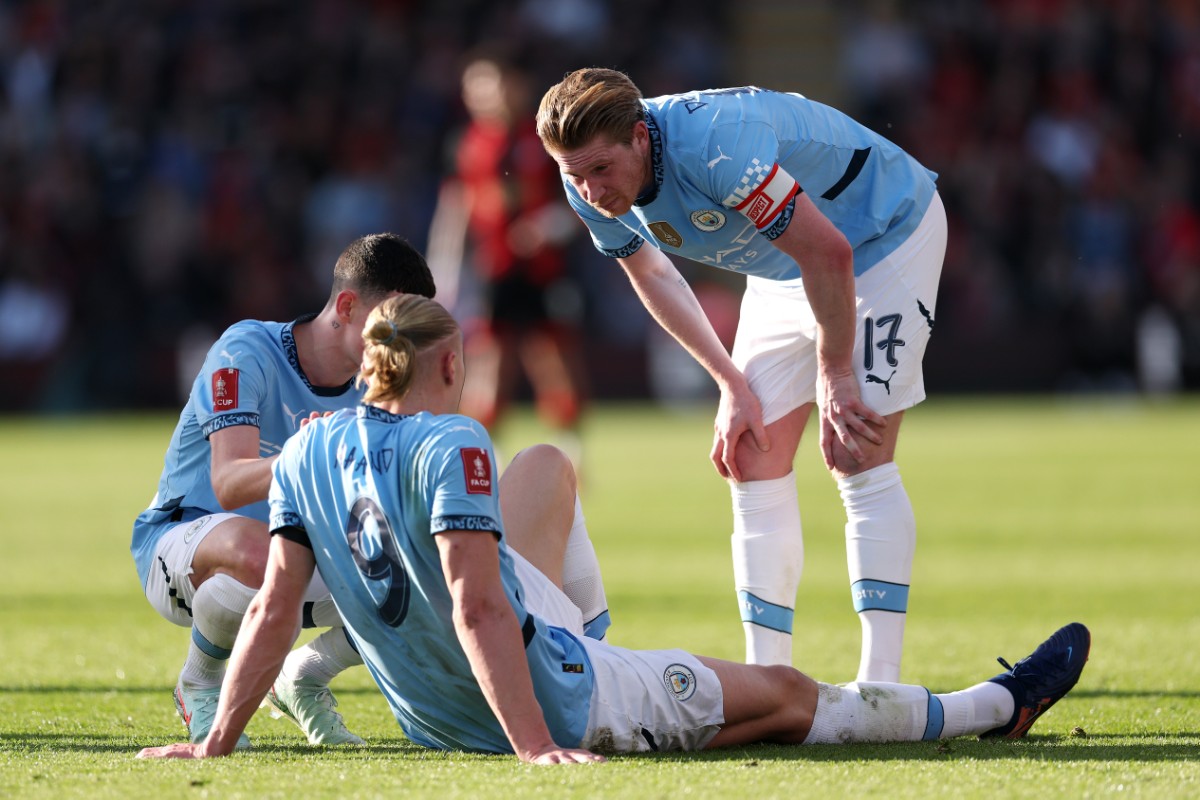 Manchester City suffer a huge injury blow as Erling Haaland faces time on the sidelines