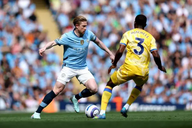 When Manchester City needed inspiration it was De Bruyne who stepped up to fire City to victory