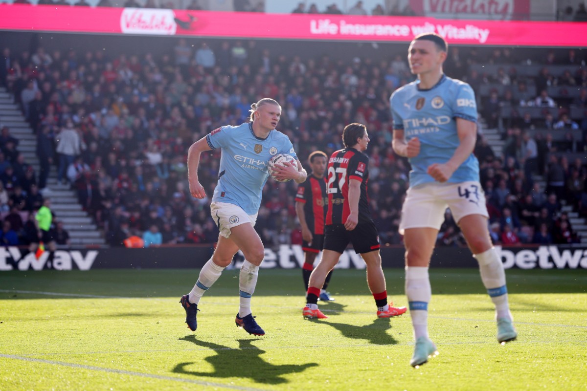 Erling Haaland is back training as Manchester City look to be nearing full strength