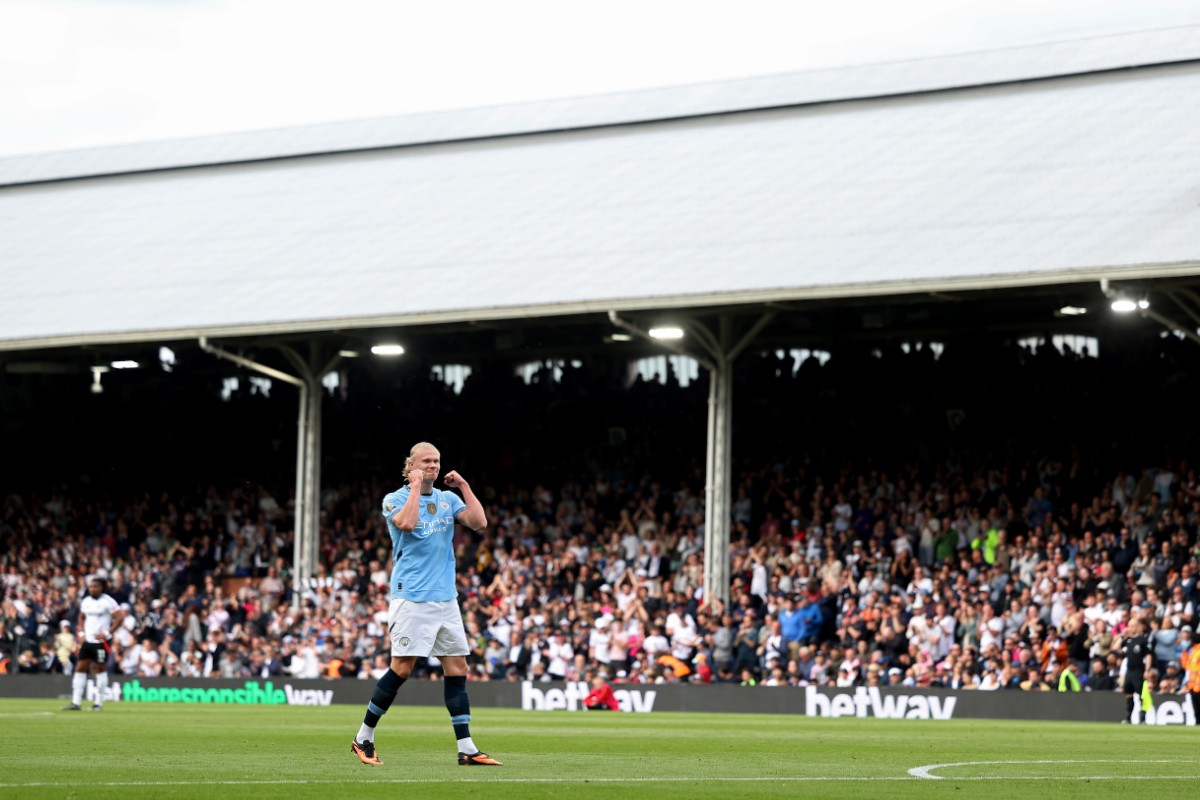 There was a moment of redemption for Erling Haaland at Craven Cottage yesterday