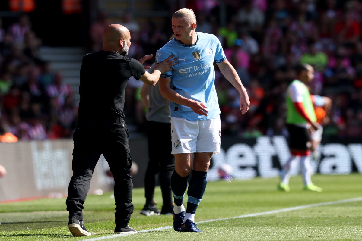 Erling Haaland couldn't affect the game for Manchester City yesterday.