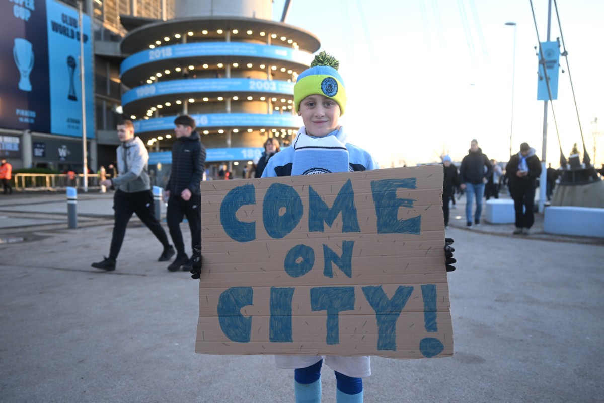 The starting lineups are in ahead of Manchester City's clash with Tottenham at the Etihad