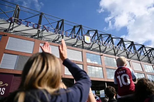 Manchester City and Aston Villa have confirmed their starting lineups ahead today's match at Villa Park