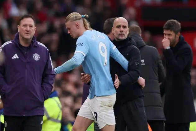 Pep Guardiola has come our swinging in defence of his team