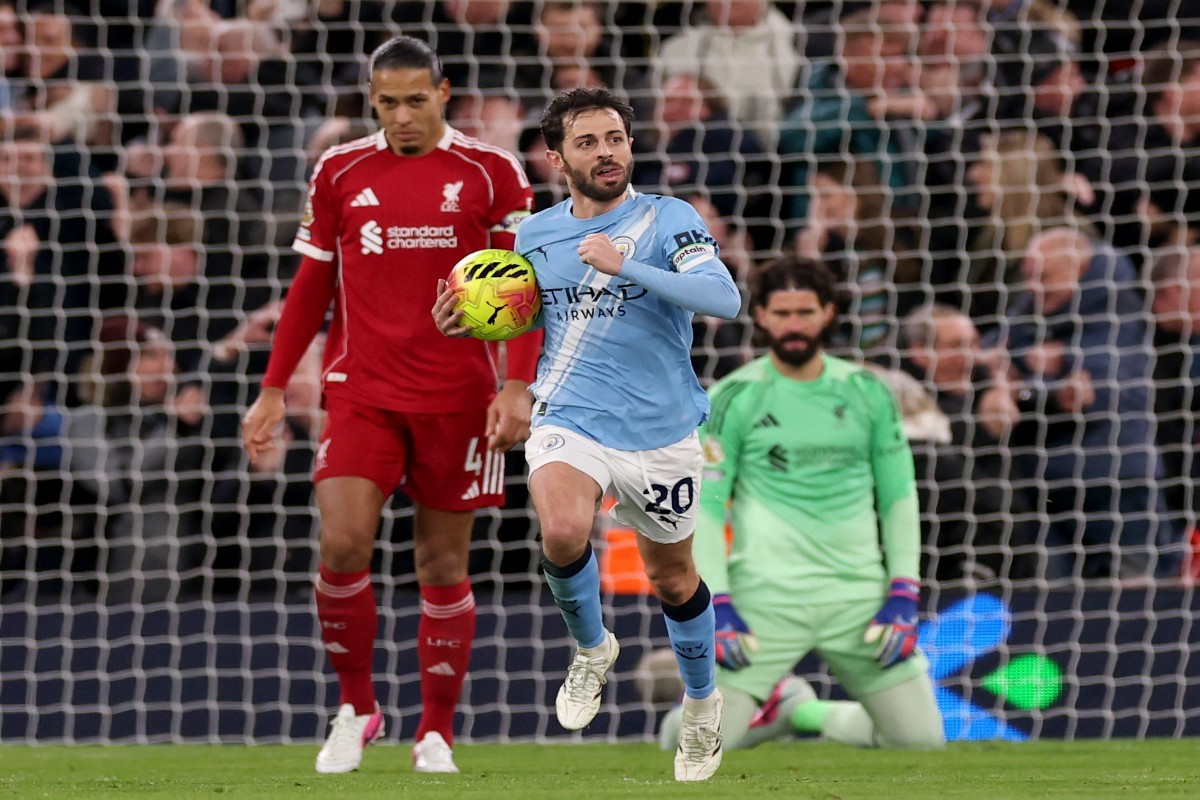 Bernardo Silva set the tone for Manchester City at Anfield.