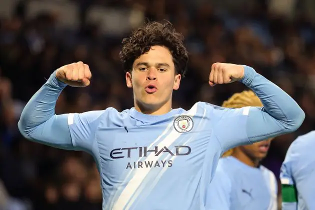A goal-scoring sensation has made a big impression at youth level for Manchester City this season
