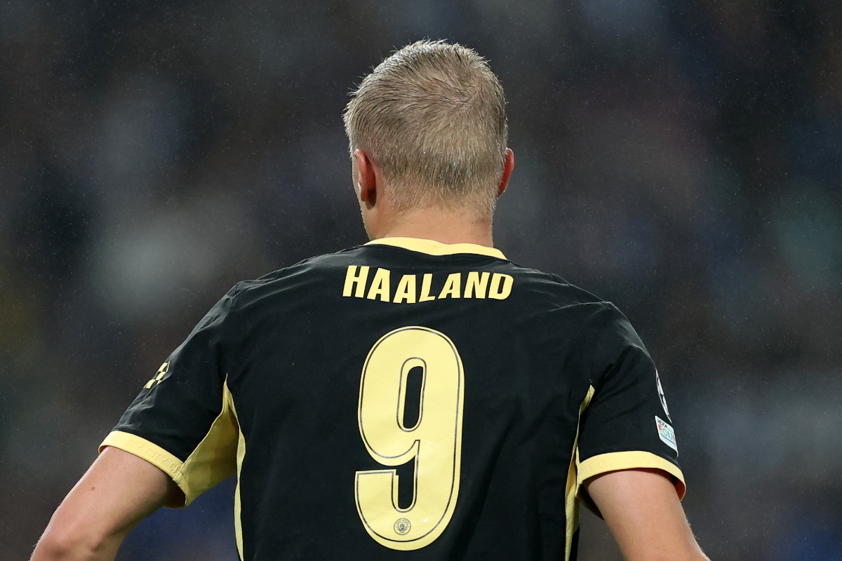 A hulking presence may be the trump card for Manchester City today against Manchester United